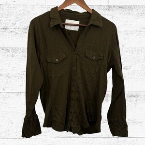 Bundle 3 or more Dark Olive Long Sleeve Women's Shirt